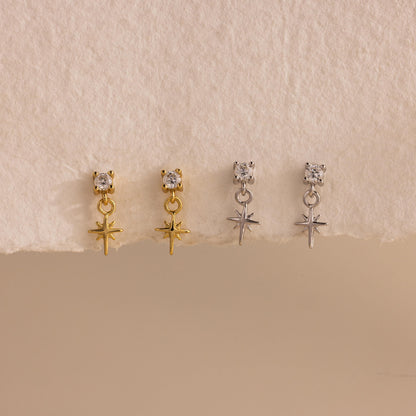 Diamond Star Flatback Studs