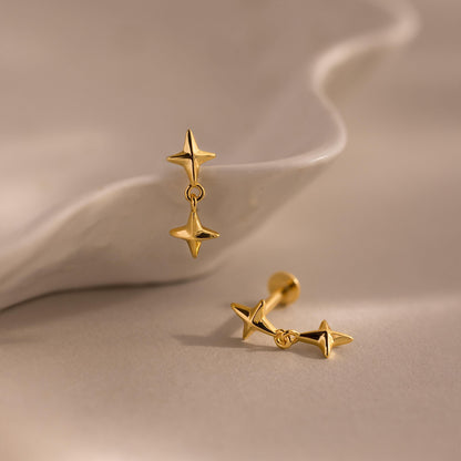 Star Drop Flatback Studs