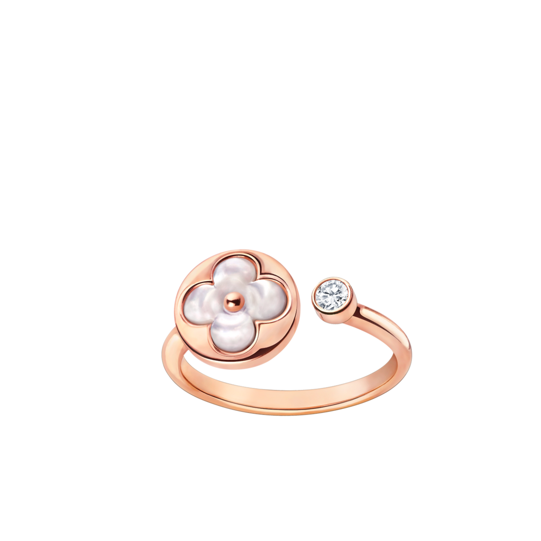 [CLOVER JEWELRY]SUN 1 DIAMOND PINK MOP RING