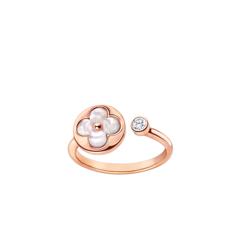 [Clover Jewelry]SUN 1 DIAMOND PINK MOP RING