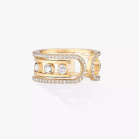 [Clover Jewelry]Move 10th Diamond Ring in Gold