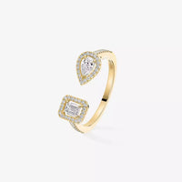 [Clover Jewelry]My Twin Toi Gold Diamond Ring