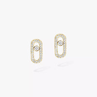 [Clover Jewelry]Move Uno Diamond Earrings