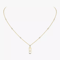 [Clover Jewelry] Move Uno Gold Diamond Long Necklace