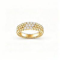 [Clover Jewelry] THREE-ROW DIAMOND RING