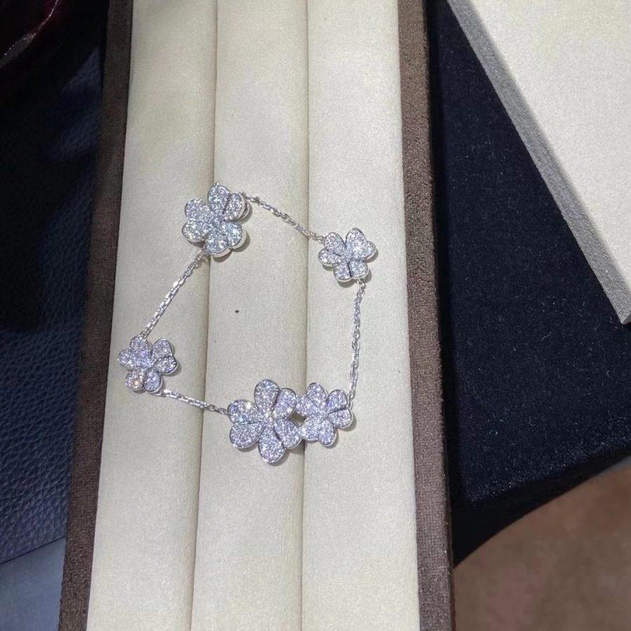 [Clover Jewelry]FRIVOLE SILVER 5 FLOWERS BRACELET