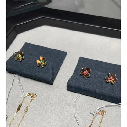[Clover Jewelry]FRIVOLE  FLOWER PINK EARRINGS