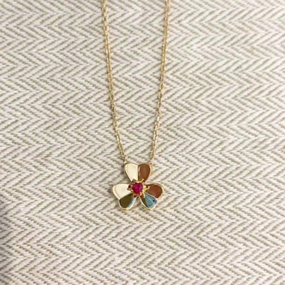 [CLOVER JEWELRY]FRIVOLE GOLD FLOWER NECKLACE