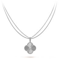 [CLOVER JEWELRY]CLOVER 25MM SILVER BIG CLOVER NECKLACE