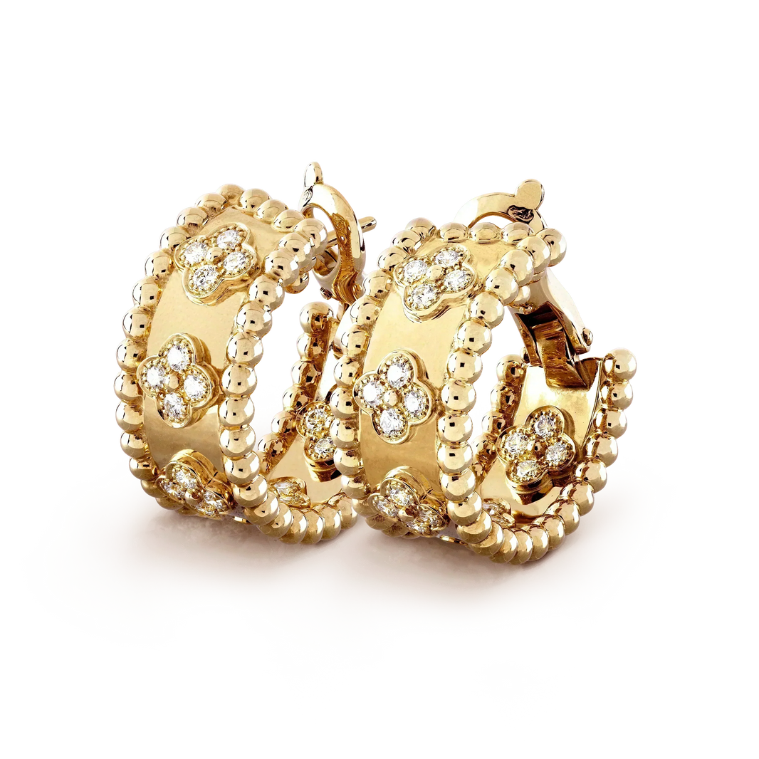 [CLOVER JEWELRY]PERLEE DIAMOND EARRINGS