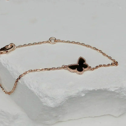 [Clover Jewelry]BUTTERFLY ONYX  BUTTERFLY BRACELET