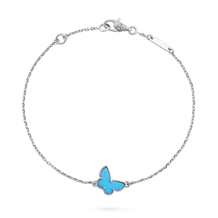 [Clover Jewelry]BUTTERFLY TURQUOISE BUTTERFLY BRACELET SILVER