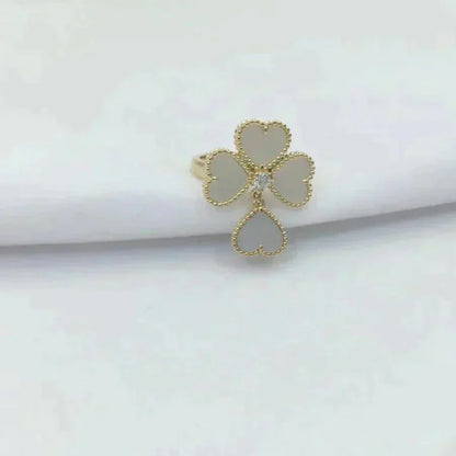 [Clover Jewelry]SWEET CLOVER WHITE MOP RING