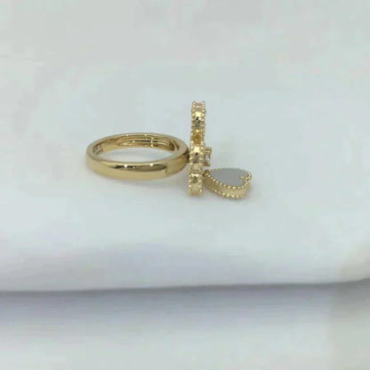 [Clover Jewelry]SWEET CLOVER WHITE MOP RING