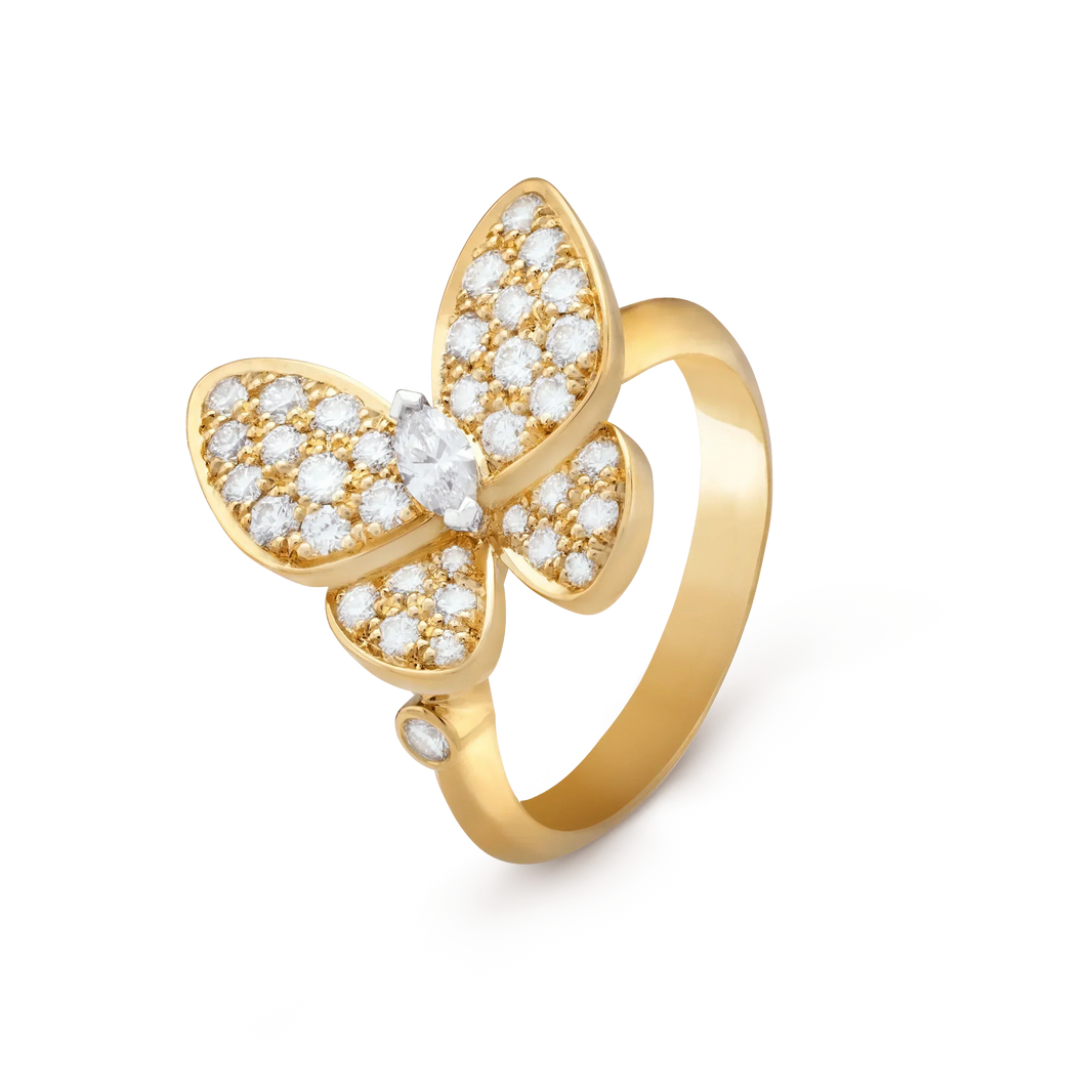[CLOVER JEWELRY]BUTTERFLY DIAMOND RING