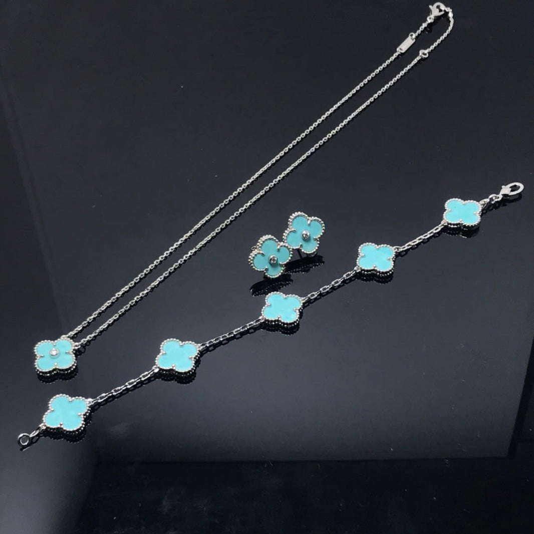 [Clover Jewelry]CLOVER 1 DIAMOND BLUE SKY SILVER EARRINGS