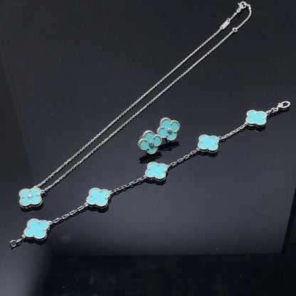 [Clover Jewelry]CLOVER 1 DIAMOND BLUE SKY SILVER EARRINGS