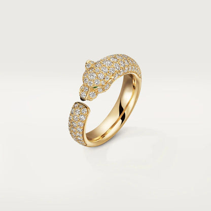 [Clover Jewelry]PANTHERE PINK GOLD DIAMOND RING