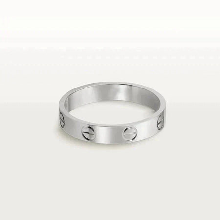 [Clover Jewelry]LOVE RING 4MM 1 DIAMOND SILVER