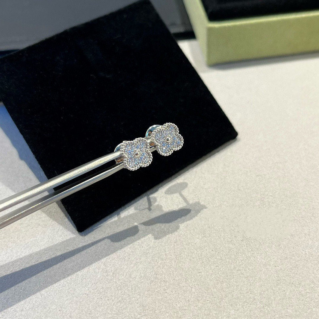 [Clover Jewelry]CLOVER MINI DIAMOND STUD EARRINGS